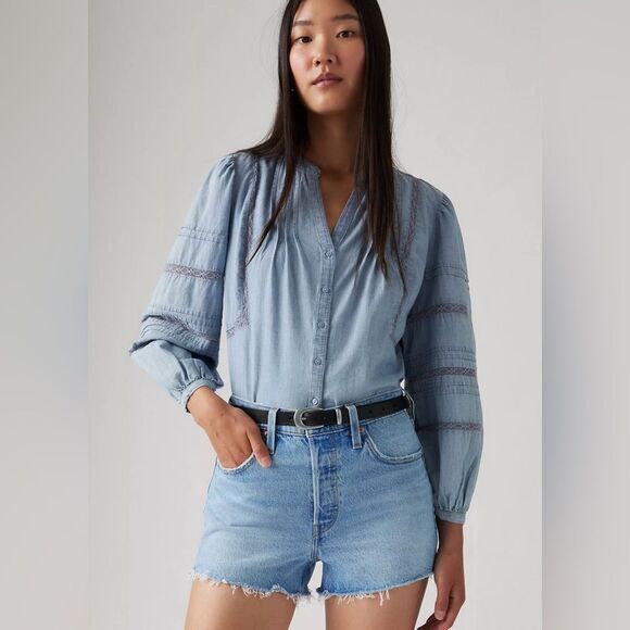 Levi 501 ORIGINAL FIT HIGH RISE WOMEN  No Referee Short Medium Wash
Low stretch - Picture 2 of 9